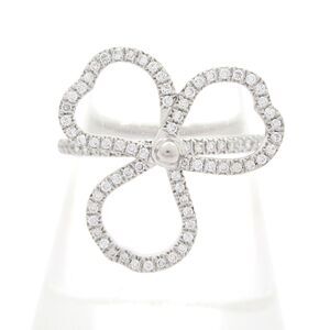 Tiffany & Co. Paper Flower Diamond Open Flower Ring Ring Pt950 Diamond